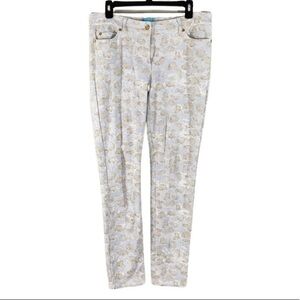 J. McLaughlin gray snake print jeans PP16